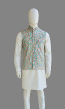 Load image into Gallery viewer, MULTI COLORED DEIGNER WAISTCOAT