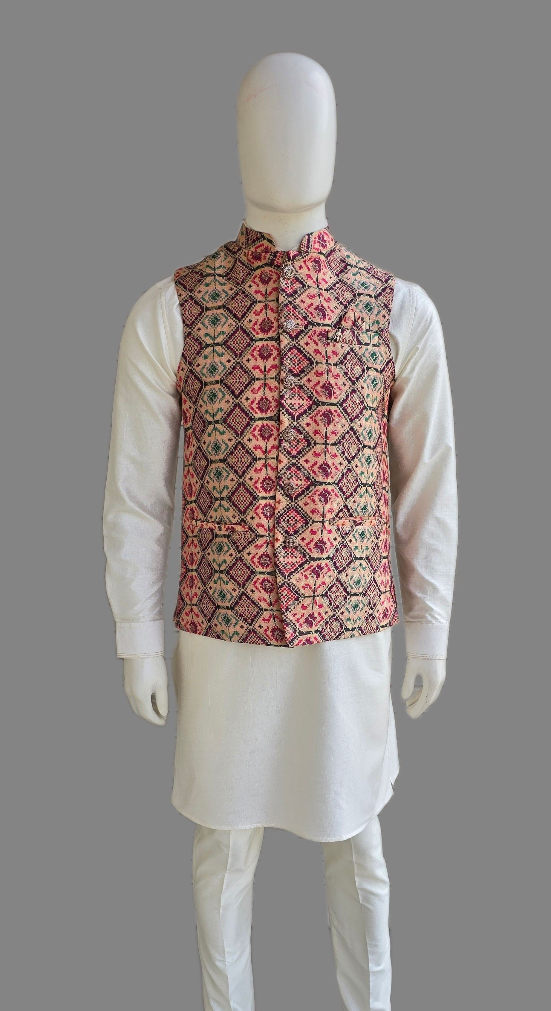 PRINTED WAISTCOAT FOR MENS