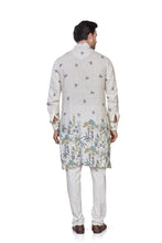 Load image into Gallery viewer, Light Pista linen-blend kurta set
