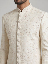 Load image into Gallery viewer, Majestic Ivory Tonal Embroidered Sherwani