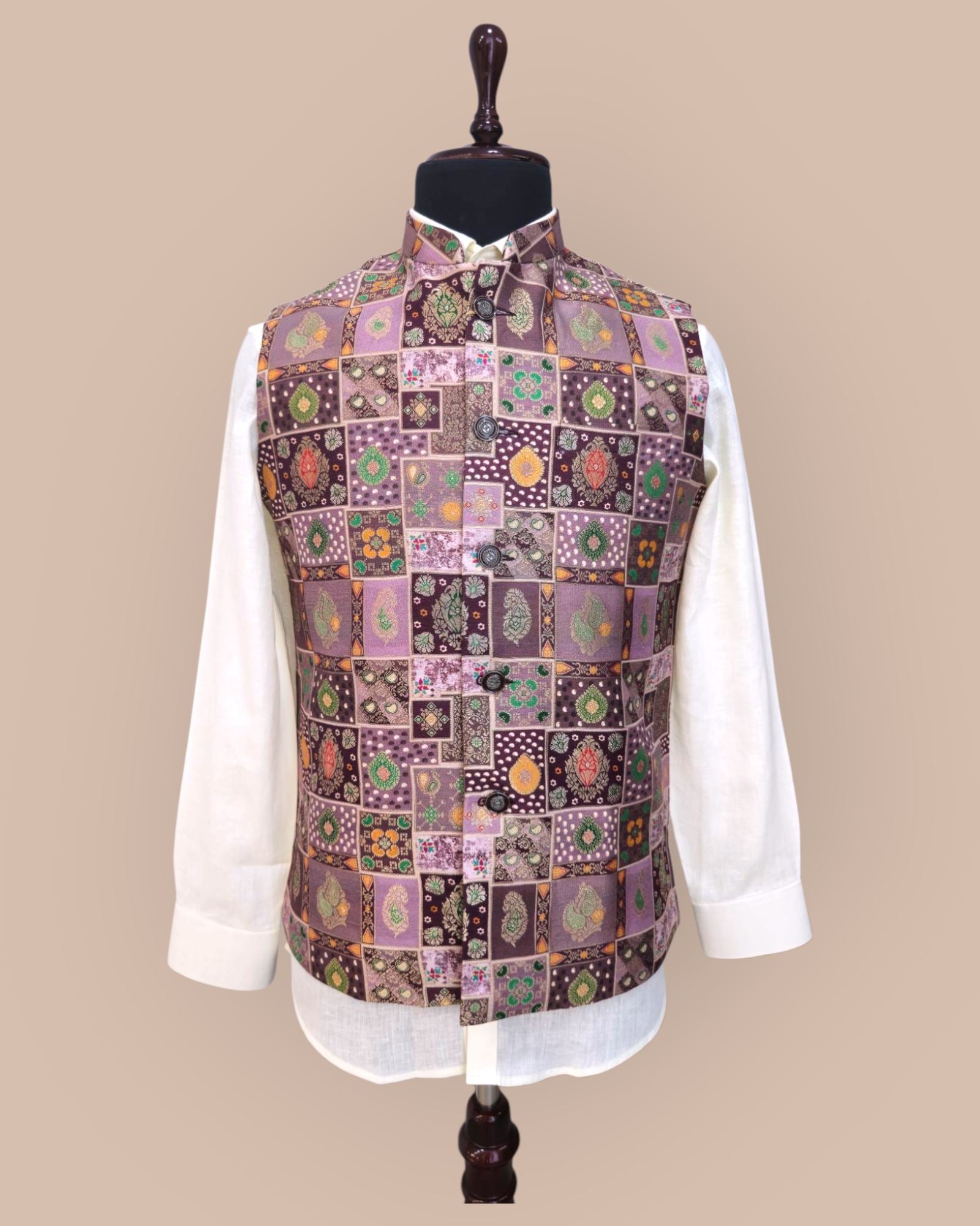 Casual Flowers Pocket Patchwork Contrast Mandarin Collar Outerwear(12 Colors) Casual Flowers Pocket Patchwork Contrast Mandarin Collar Outerwear(12 Colors)