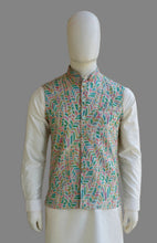 Load image into Gallery viewer, MULTI COLORED DEIGNER WAISTCOAT