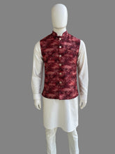 Load image into Gallery viewer, SEQUINS WORK PRINTED WAISTCOAT