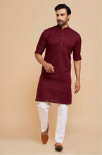 Load image into Gallery viewer, PLAIN COTTON KURTA SET