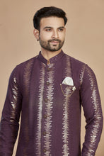 Load image into Gallery viewer, Wine Sequin Embroidered Indo-Western