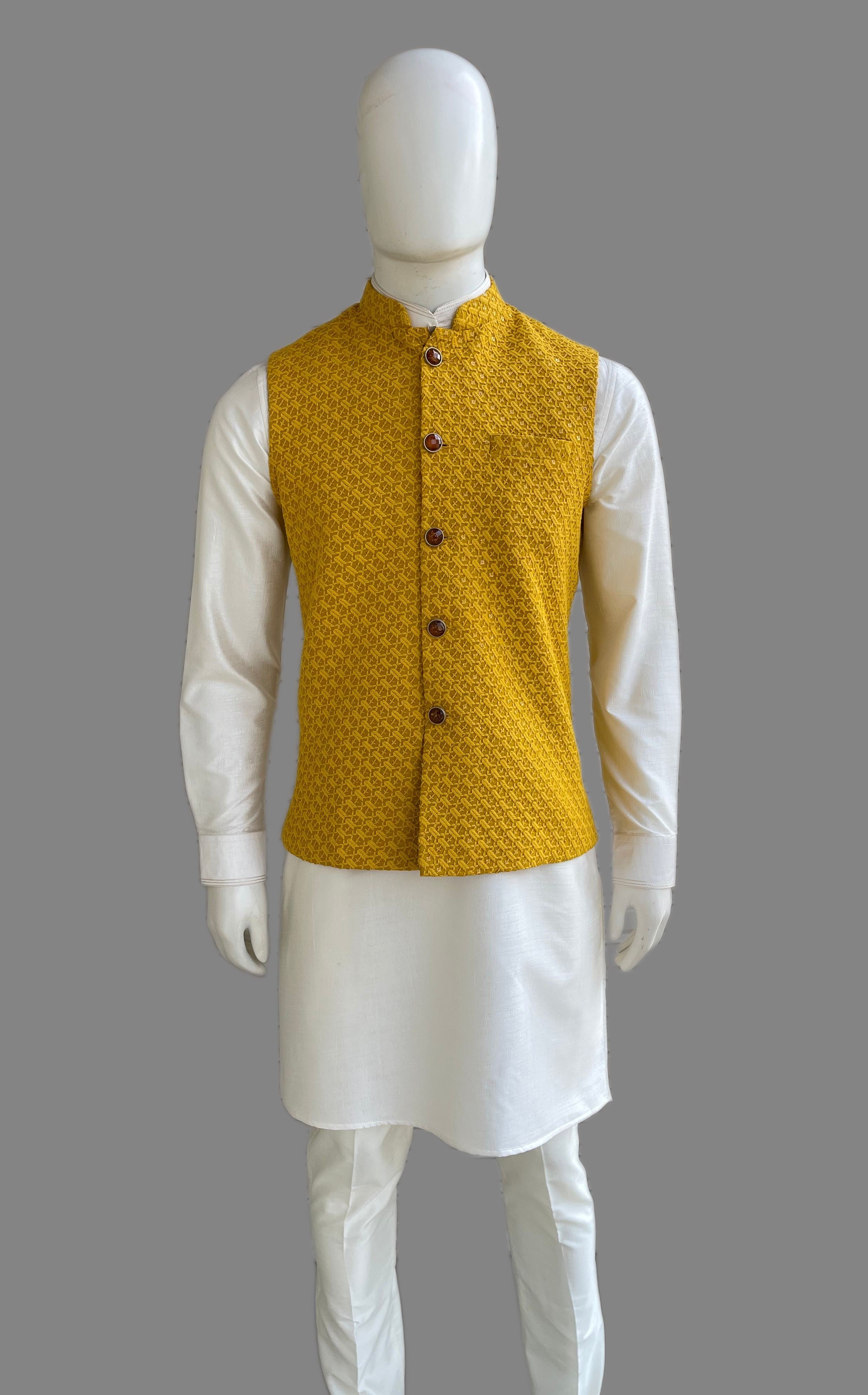 LUCKNOWI NEHRU JACKET FOR MENS