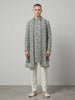 Sage Green Embroidered Indo-Western