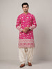 Elegant Rani Pink Embroidered Kurta Set