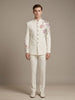 White Floral Embroidered Jodhpuri Suit