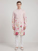 Carnival Floral Embroidered Silk Kurta Set