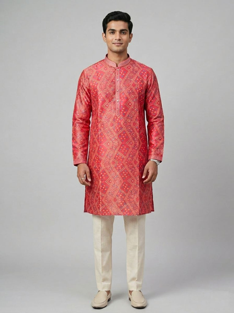 Bandhani Kurta for Men