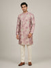 Multicolor Abstract Jacquard Kurta