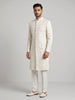 Majestic Ivory Tonal Embroidered Sherwani