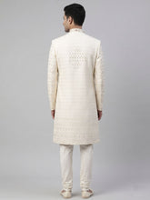 Load image into Gallery viewer, Ethereal Ivory Embroidered Sherwani Set
