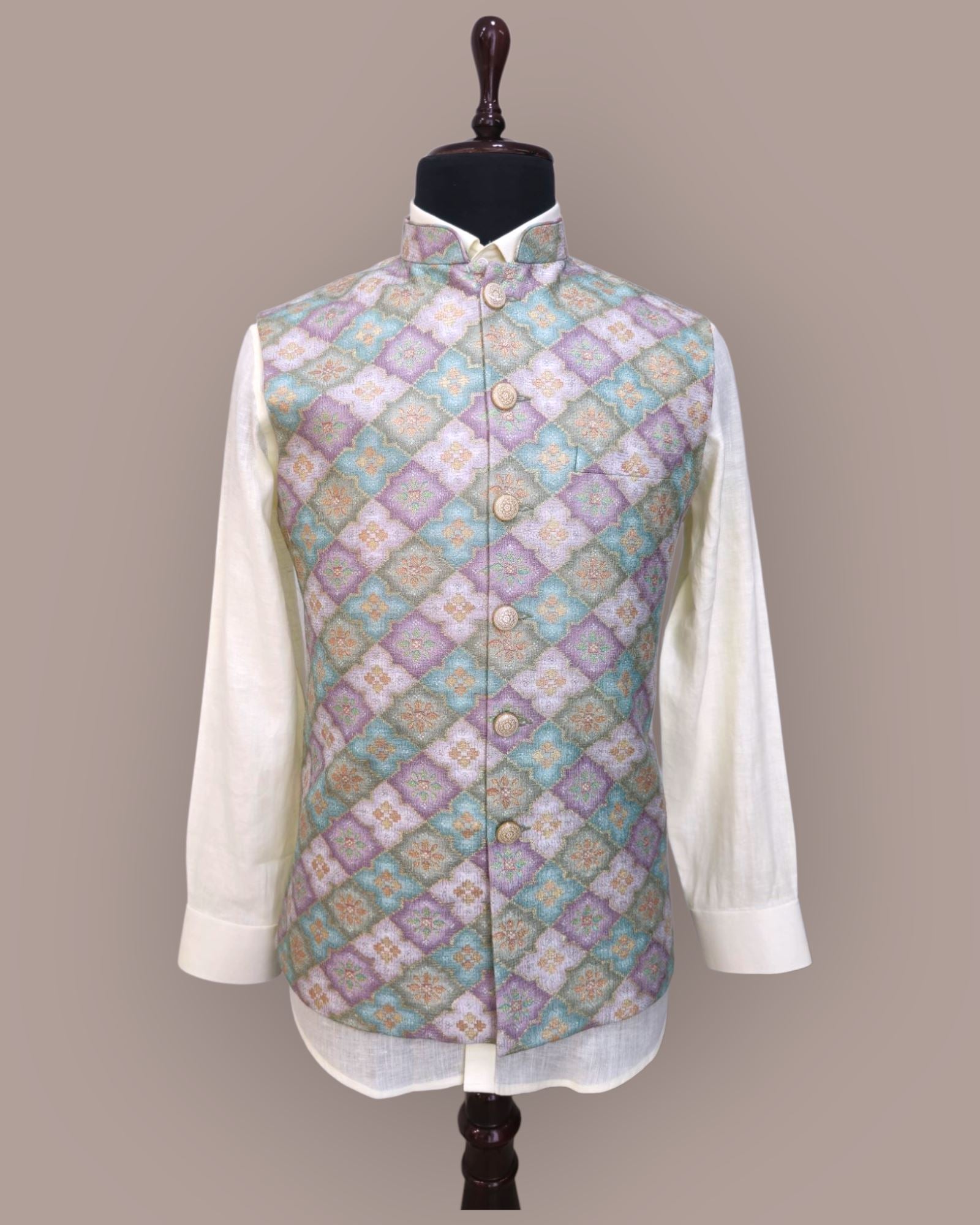 Brocade Nehru Jacket