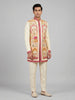 Cream Printed Indo-Western Set