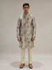 Multicolor Abstract Jacquard Kurta