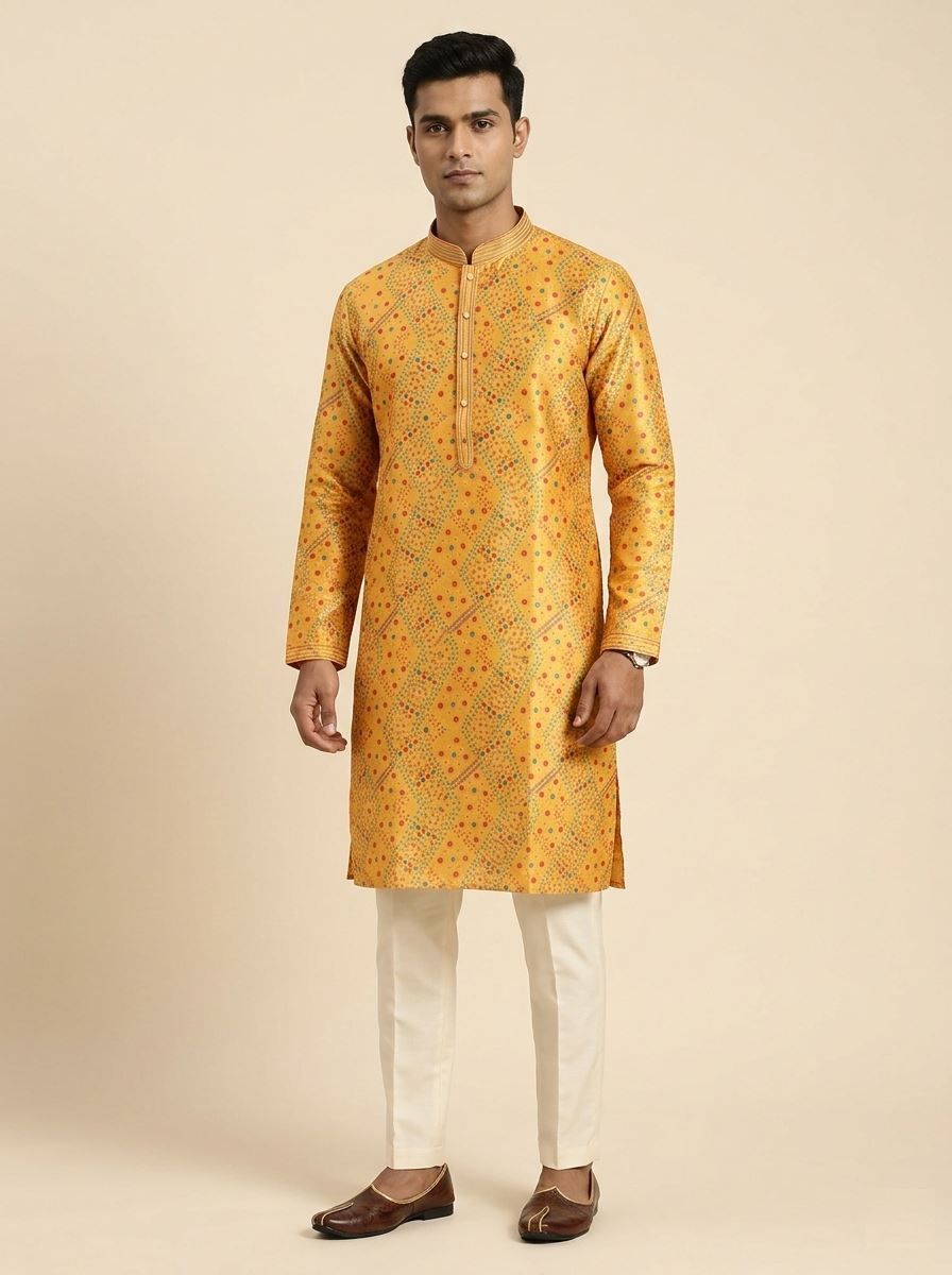 Bandhani Kurta for Men