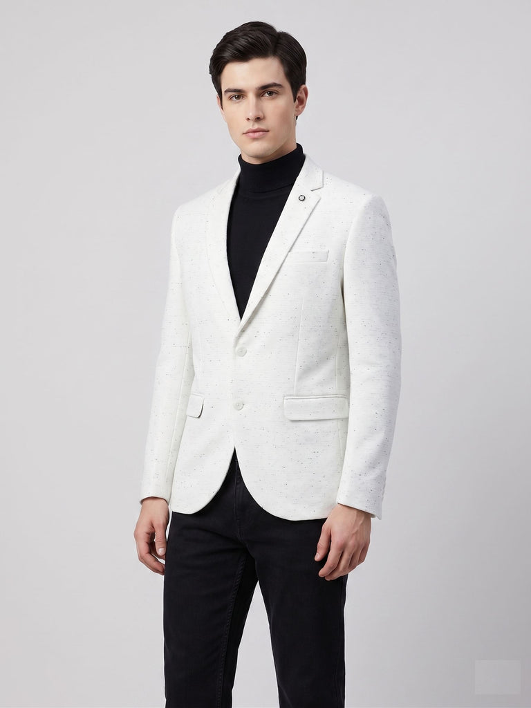 The Speckled White Blazer