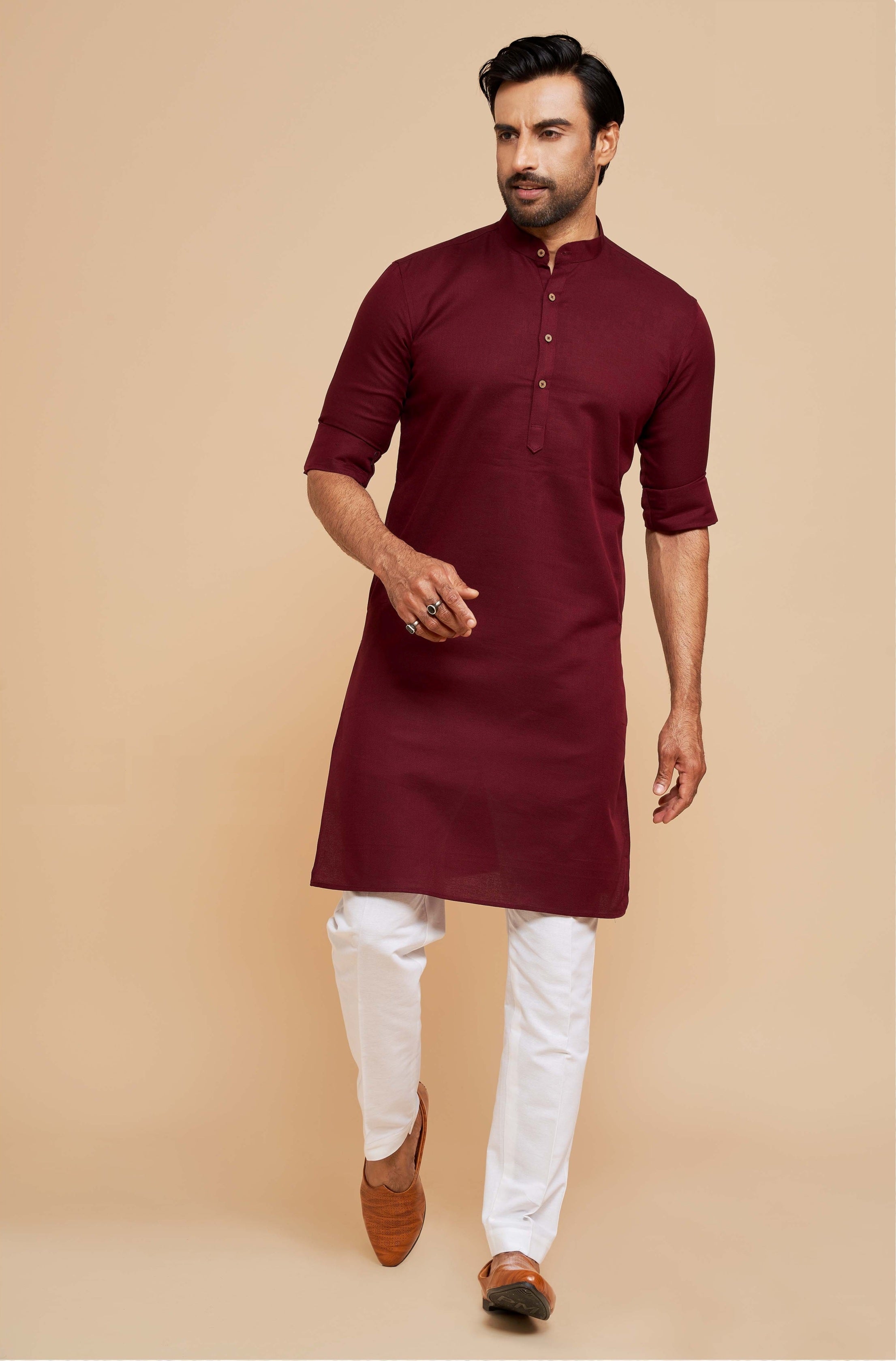PLAIN COTTON KURTA SET
