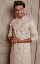 Load image into Gallery viewer, PESTAL PEACH MENS WEDDING KURTA
