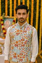 Load image into Gallery viewer, Pestal Sky Blue mens waistcoat
