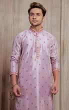 Load image into Gallery viewer, PINK THREAD WORKED SILK KURTA
