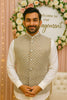 Regal Sandstone Embroidered Nehru Jacket