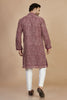 Purple Motif Kurta with pant
