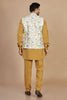 Mustard Yellow Designer Waistcoat set