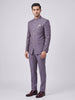 Dusty Lavender Jacquard Bandhgala Suit Set
