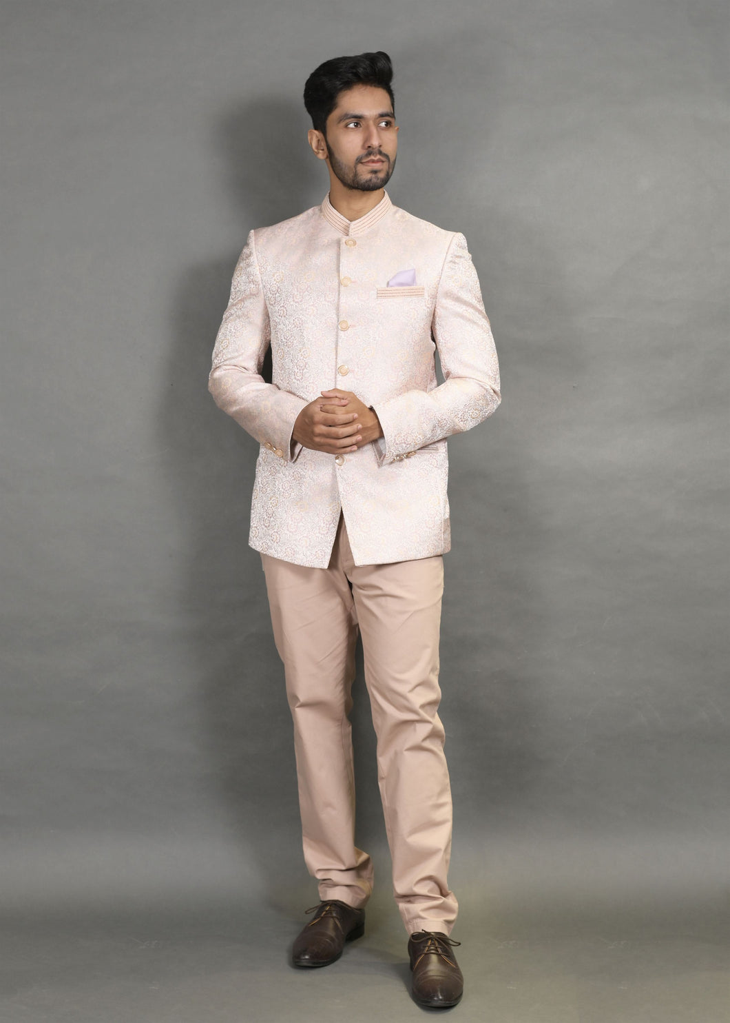 FLORAL WOVEN JODHPURI SUIT