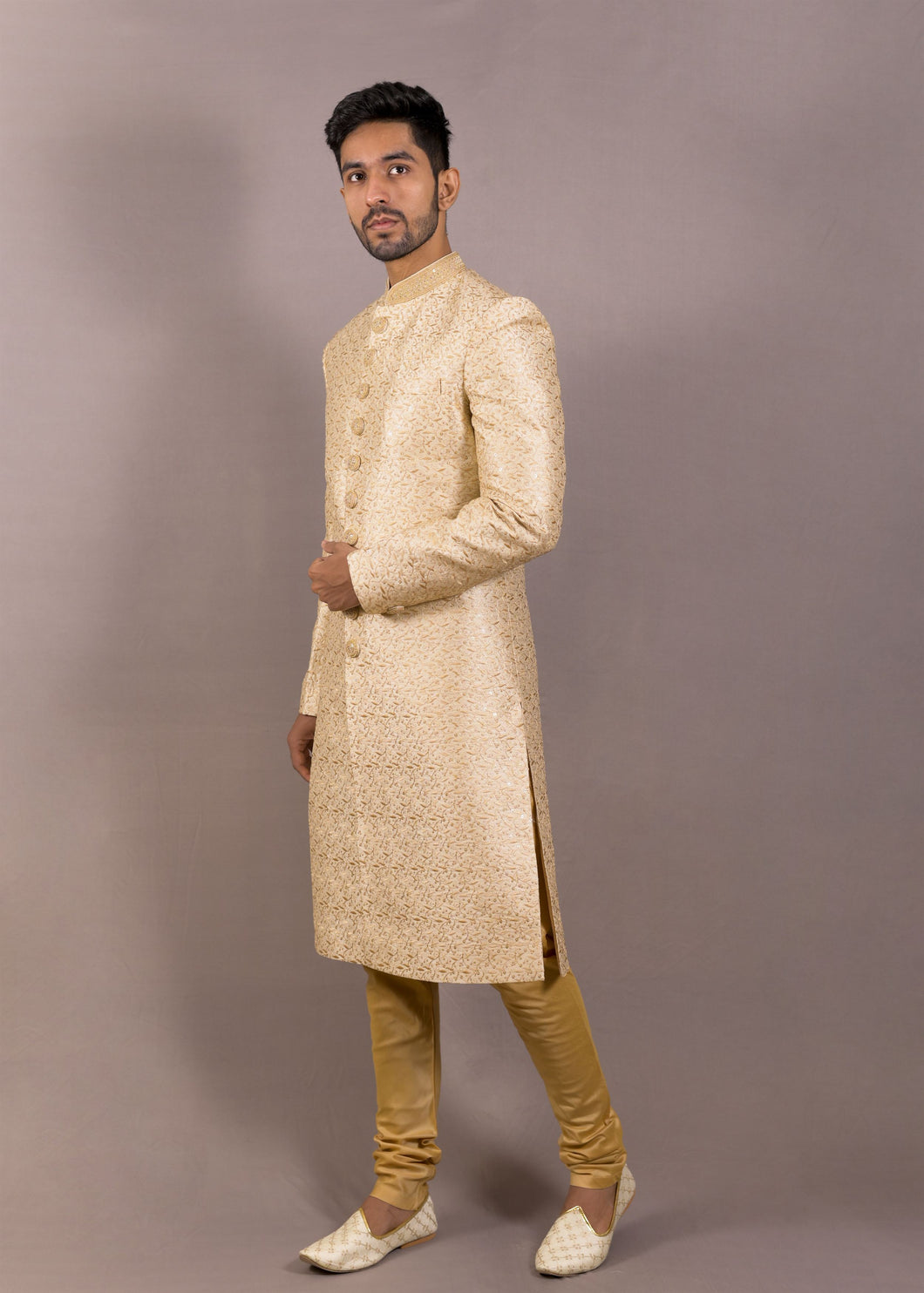 FLORAL EMBROIDERED SHERWANI