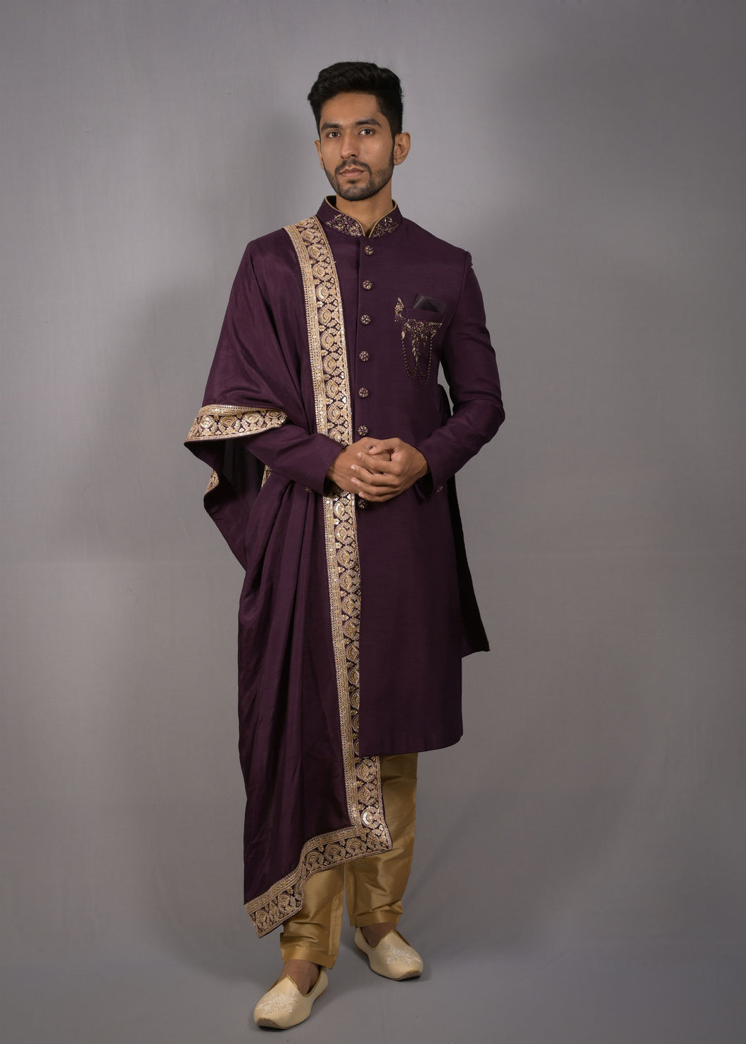 EMBROIDERED SHERWANI FOR GROOM