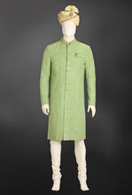 Load image into Gallery viewer, C GREEN SEQUINS WORKED SHERWANI FOR GROOM
